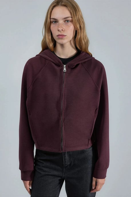 Kapuzensweatjacke mit durchgehendem Reißverschluss und Taschen - Image 6