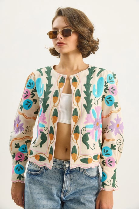 Blumenmusterjacke - Image 2