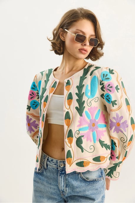 Blumenmusterjacke - Image 5