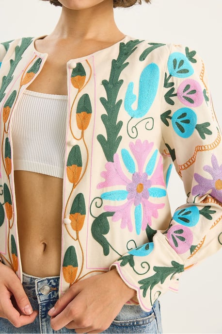 Blumenmusterjacke - Image 6