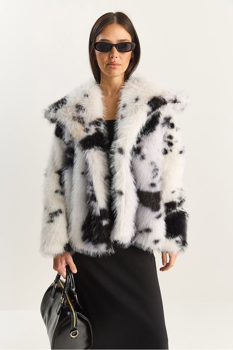 Übergroße Plüschjacke aus Kunstfell - Image 3