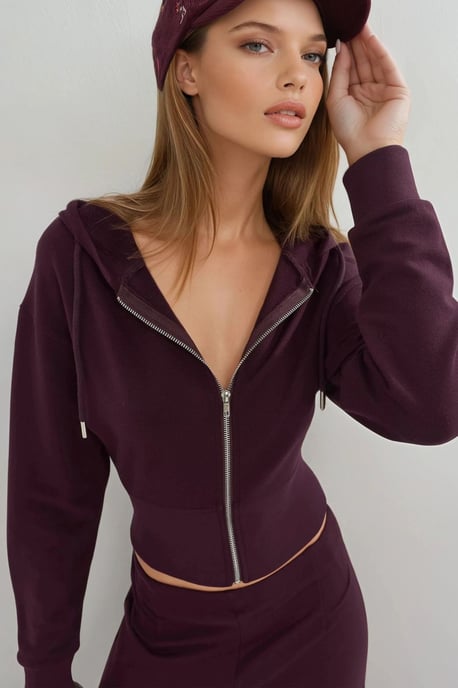Hoodie mit Reißverschluss und langen Ärmeln - Image 6