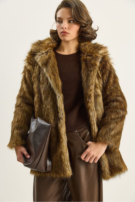 Faux-Fur-Mantel - Image 1