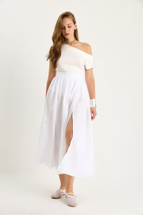 Hoch geschnittener Maxi-Rock mit Schlitz - Image 3