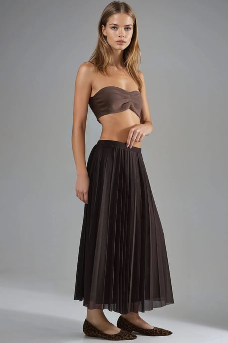 Mid Waist Tüll Maxi Rock - Image 2
