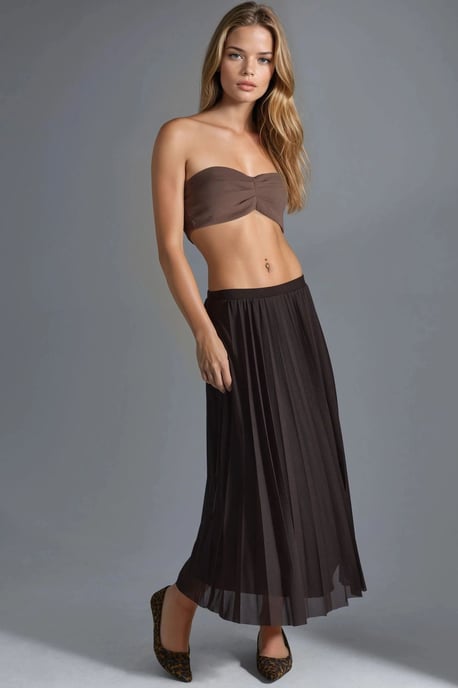 Mid Waist Tüll Maxi Rock - Image 5