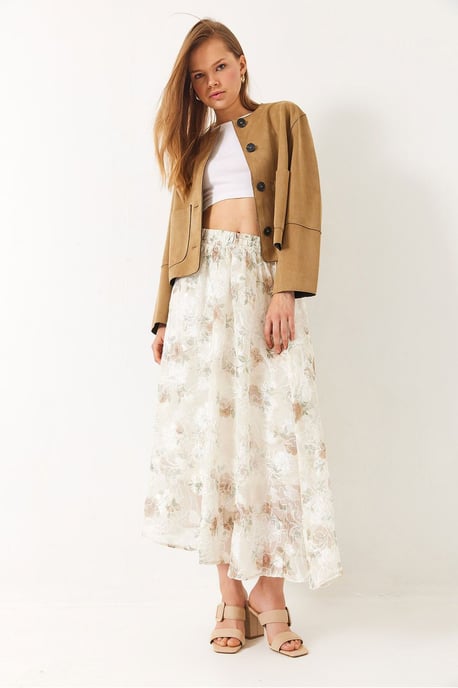 Blumenkleid Maxi Rock mit Futter - Image 2