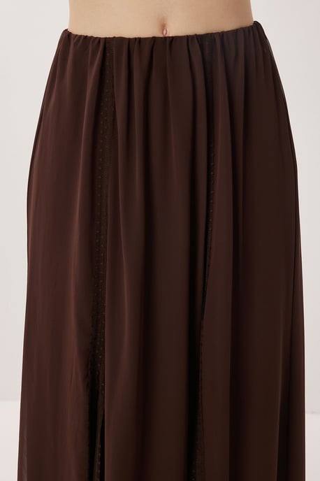 Hoch taillierter Maxi-Rock aus Chiffon - Image 5