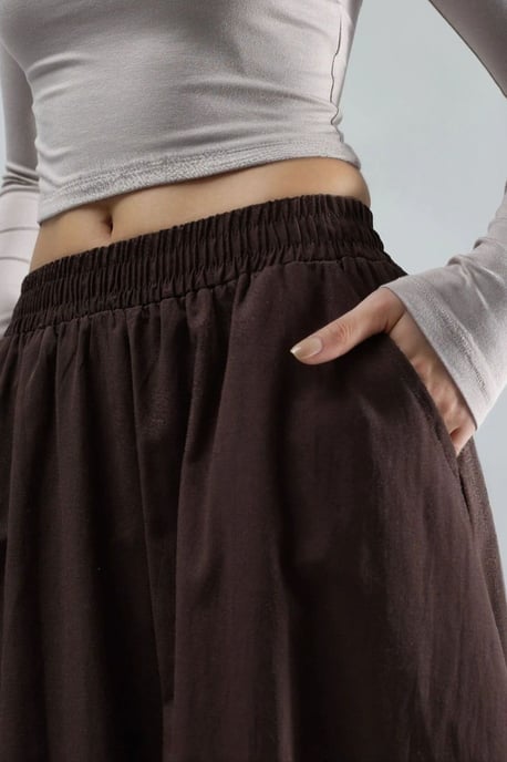 Maxi-Rock mit elastischem Bund und Taschen - Image 6