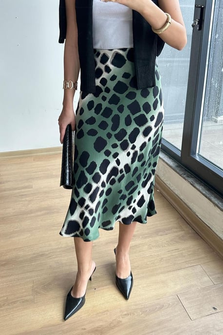 Leoparden-Midi-Rock - Image 1
