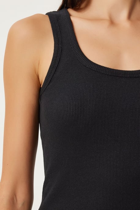 Fitted U-Kragen Gestricktes 2er-Pack Tanktop - Image 3