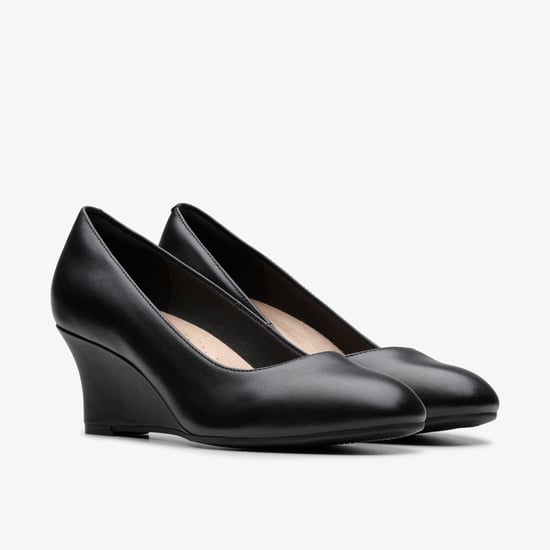 Olivette Pearl Black Leather Schuhe - Image 4