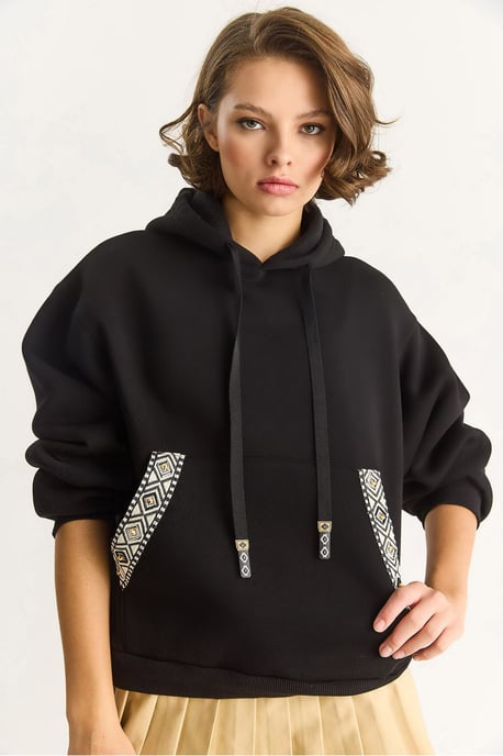 Hoodie mit entspanntem Schnitt aus Acryl - Image 3