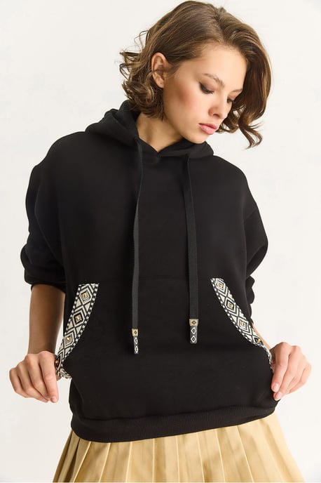Hoodie mit entspanntem Schnitt aus Acryl - Image 4
