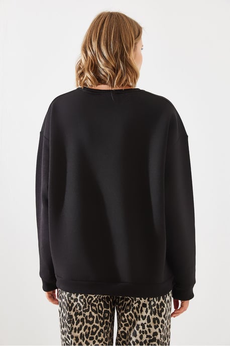 Sweatshirt mit Reißverschluss und Rundhalsausschnitt - Image 5