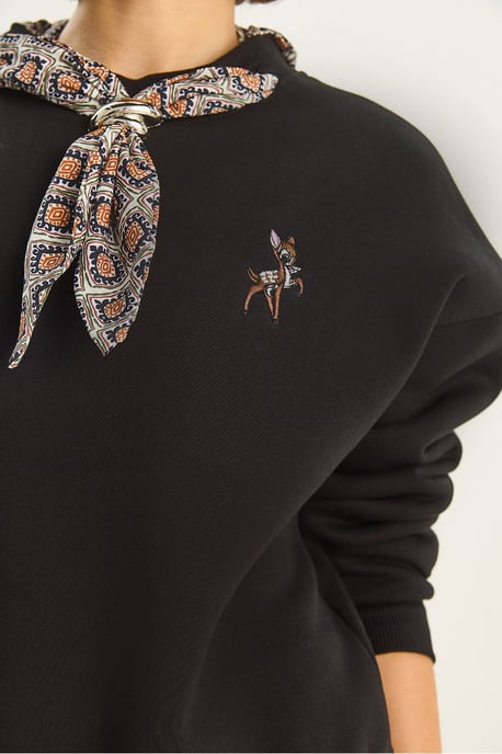 Bestickter Rundhalsausschnitt Sweatshirt - Image 6