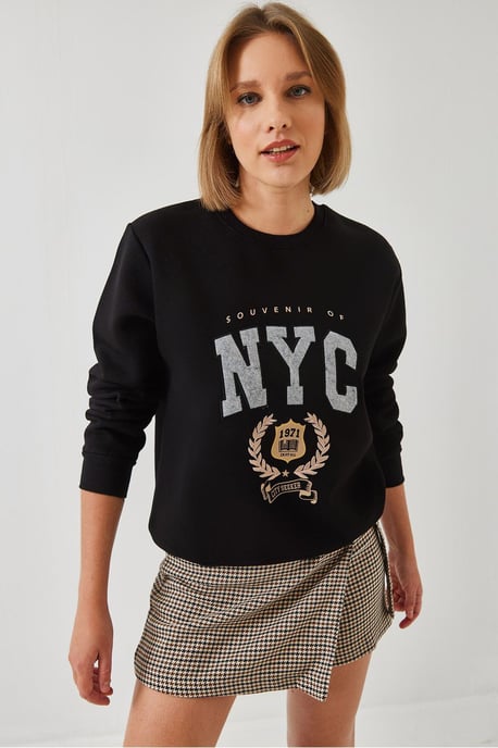 Gesticktes Rundhals-Cotton-Sweatshirt - Image 3