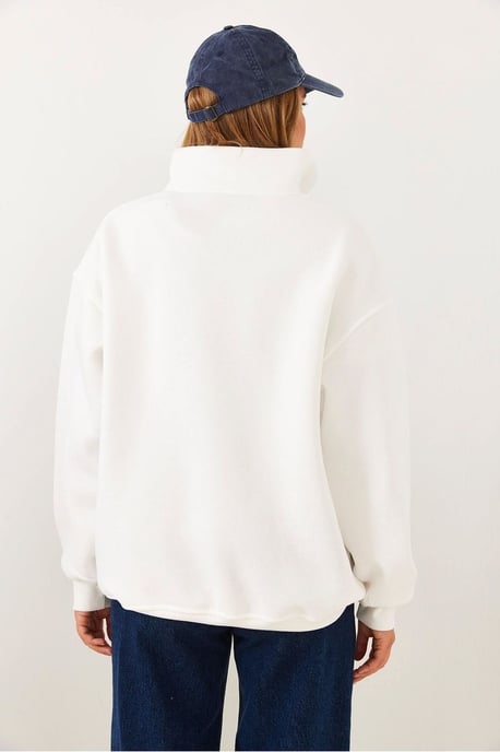 Reißverschlussbedruckter Pullover - Image 3