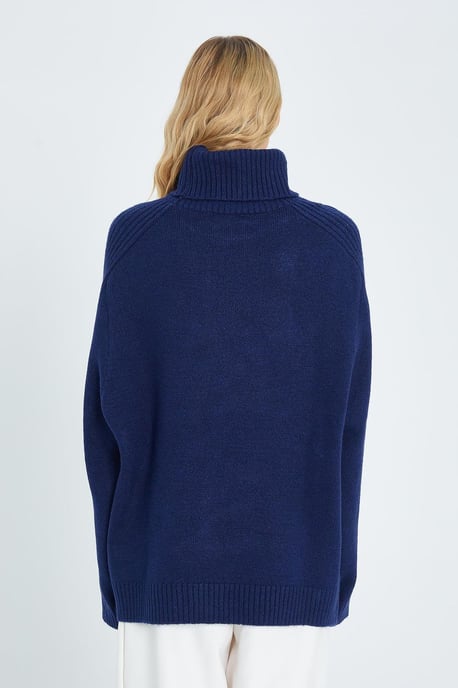 Lässiger Turtleneck-Strickpullover - Image 6