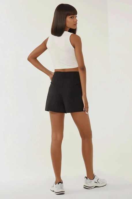 Hohe Taillen Shorts mit Knöpfen - Image 5