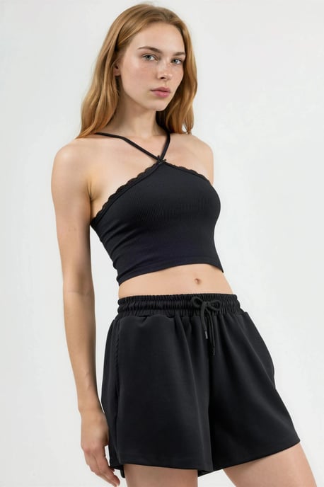 Elastische Modal-Shorts mit Taschen - Image 4