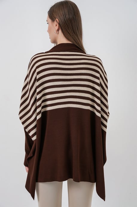 Schlitz-Details Halber Rollkragen Lässiger Pullover - Image 6