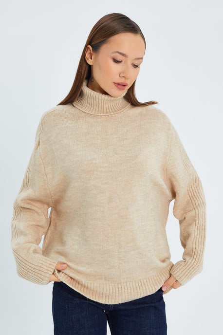 Lockerer Turtleneck-Strickpullover - Image 6