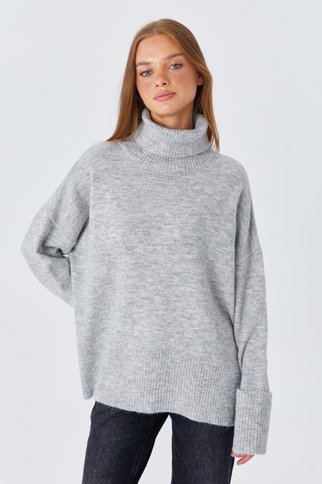 Dicker Turtleneck Lockere Passform Pullover - Image 2