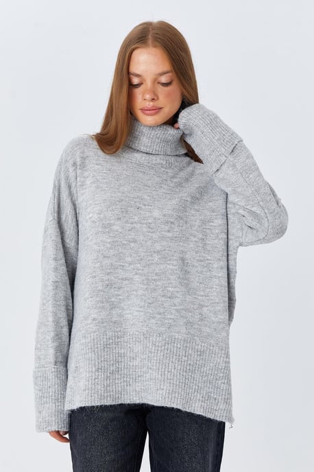 Dicker Turtleneck Lockere Passform Pullover - Image 6
