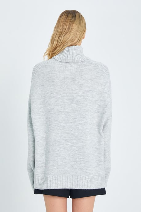 Lässiger Turtleneck Strickpullover - Image 6