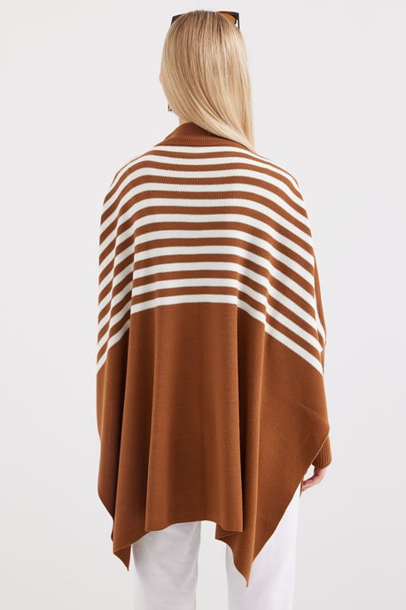 Schlitz-Details Halber Rollkragen Lässiger Pullover - Image 6