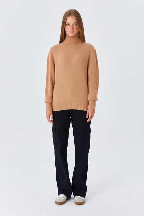 Dicker gerippter Rollkragenpullover - Image 4