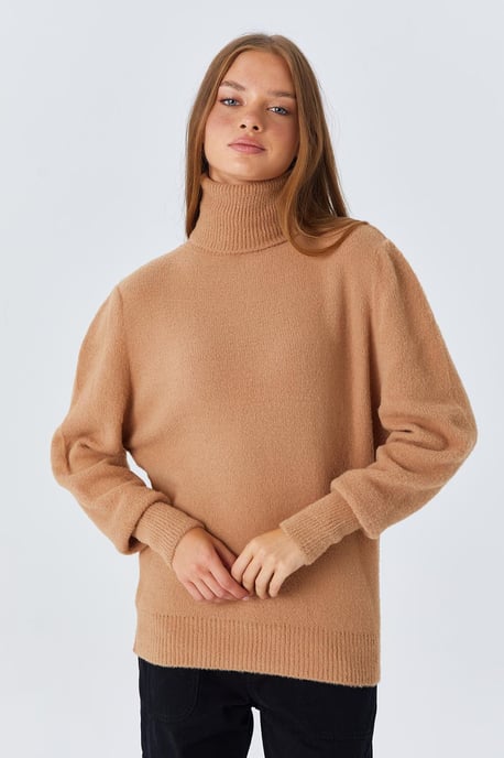 Dicker gerippter Rollkragenpullover - Image 5