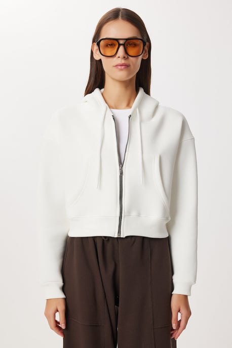 Kapuzensweatshirt mit Reißverschluss in entspannter Passform - Image 3