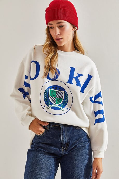 Crew-Neck Sweatshirt mit Logo-Druck in entspannter Passform - Image 3
