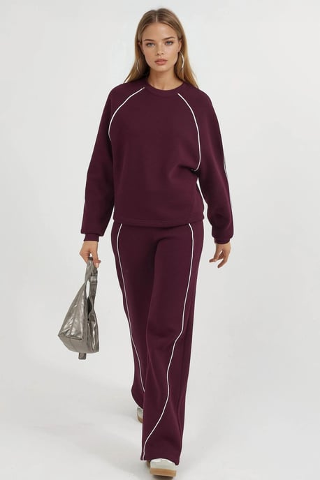 Sweatshirt mit kontrastierenden Bündchen und langen Ärmeln - Image 6