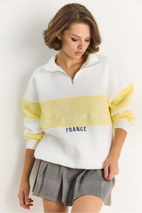 Bedrucktes Relaxed Fit Polo Sweatshirt - Image 2