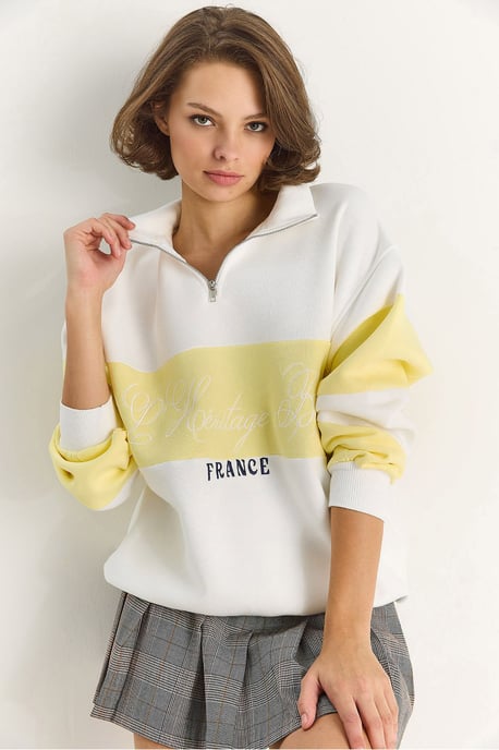 Bedrucktes Relaxed Fit Polo Sweatshirt - Image 3