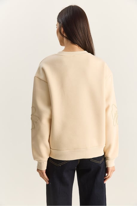 Bestickter Rundhals Langarm-Sweatshirt - Image 6
