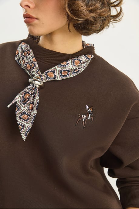 Bestickter Rundhalsausschnitt Sweatshirt - Image 6
