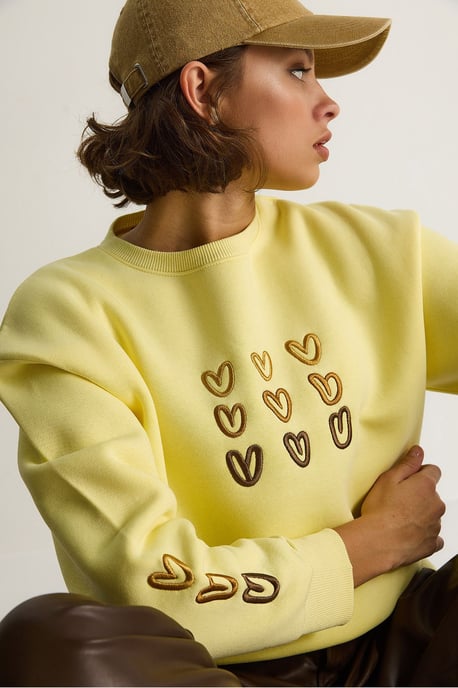 Bestickter Rundhals-Cotton-Sweatshirt - Image 2