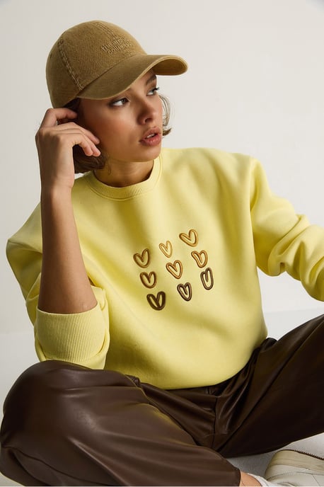 Bestickter Rundhals-Cotton-Sweatshirt - Image 3