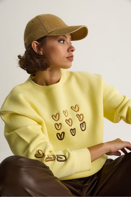 Bestickter Rundhals-Cotton-Sweatshirt - Image 4