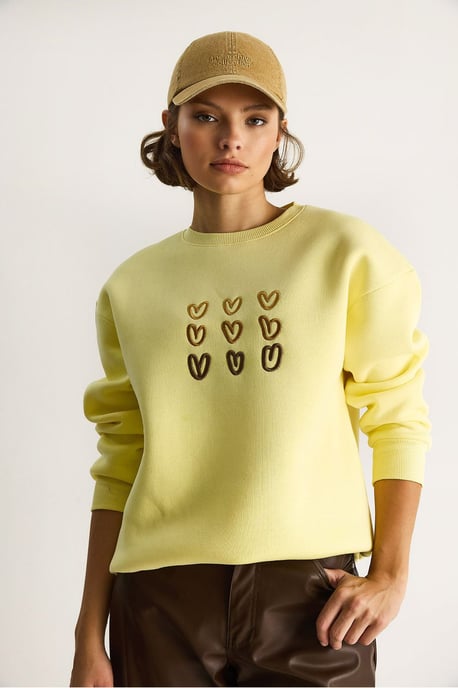 Bestickter Rundhals-Cotton-Sweatshirt - Image 5
