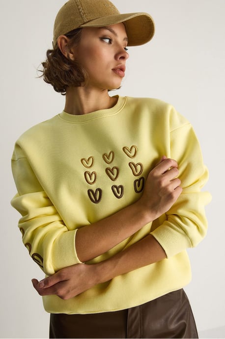 Bestickter Rundhals-Cotton-Sweatshirt - Image 6