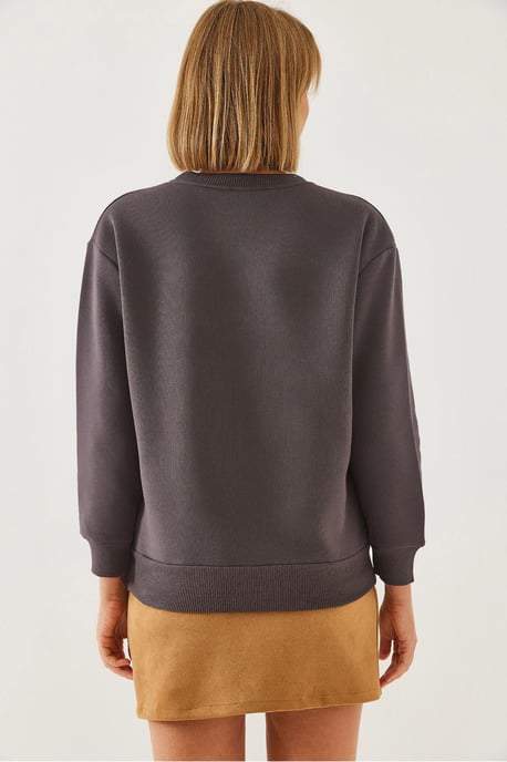 Herz-Muster Crew-Neck Sweatshirt - Image 2