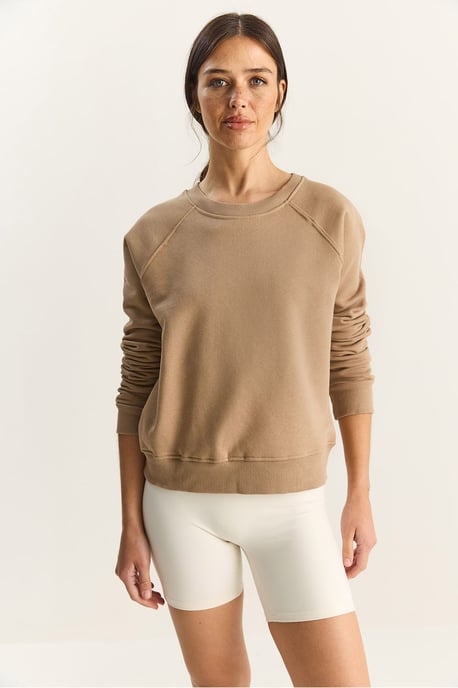 Lässig geschnittenes Rundhals-Strick-Sweatshirt - Image 6