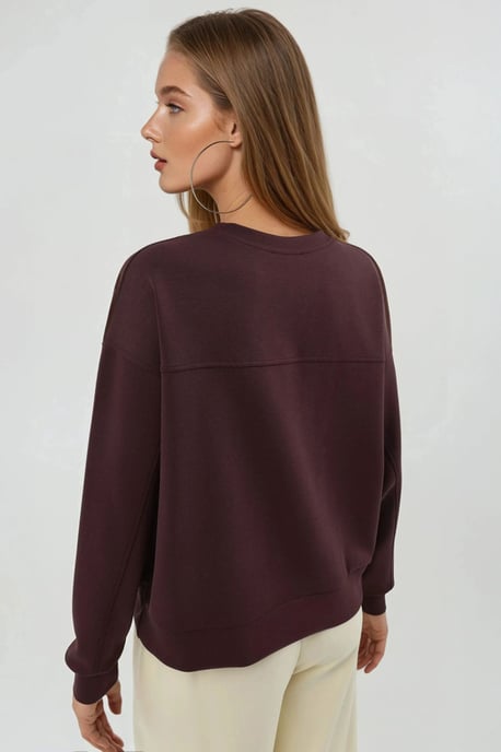 Lässiges Crew-Neck-Modalsweatshirt - Image 3