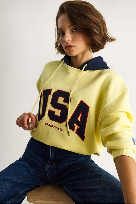 Hoodie mit Übergröße und Aufdruck - Image 2