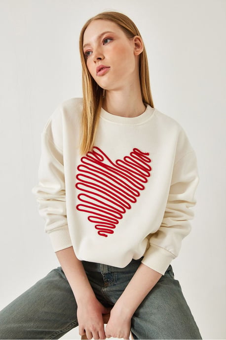 Bestickter Rundhals-Cotton-Sweatshirt - Image 2